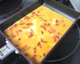 A picture of step 2 of For Bentos! Spring-Colored Tamagoyaki using Shibazuke Pickles.