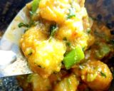 A picture of step 7 of Quick Banana sabji.