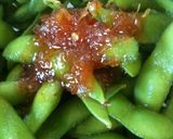 A picture of step 4 of Edamame Garlic.
