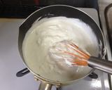 A picture of step 6 of Hawaiian Pancake with Macadamia Nut Sauce.