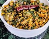 A picture of step 6 of Amaranthus, Veggies and Lentil Dry Curry.