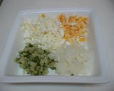 A picture of step 1 of Crispy & Delicious Deep-Fried Salmon and Tartare Sauce.