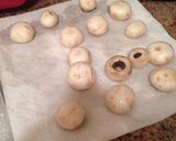 A picture of step 1 of Vegetarian Creamy Parmesan, Garlic And Cream Cheese Stuffed Mushrooms.
