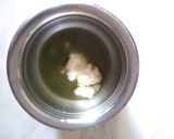 A picture of step 2 of Bel and Mint Smoothie.