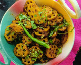 कमल ककड़ी की सब्जी (lotus stam dry sabji recipe in Hindi) रेसिपी चरण 4 फोटो