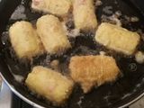 Croquetas de arroz sin salsa blanca