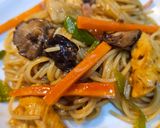 Foto del paso 8 de la receta Spaguetinis con pollo