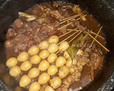 Foto langkah ke 6 dari resep Sate Telur Puyuh, Ati Ampela Ayam (Pelengkap Soto Semarang).