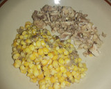 Foto del paso 2 de la receta: Arroz en sartén con cerdo, zanahoria y maíz tierno