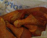 A picture of step 2 of Arroz Con Pollo.