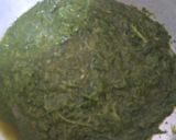 A picture of step 1 of Easy mustard leaves.