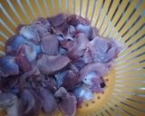 A picture of step 2 of Gizzard stew.