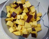A picture of step 1 of An Easy Snack with Sweet Potatoes and Kinako.