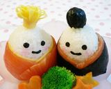 A picture of step 16 of Temari Sushi for Doll Festival.