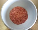 A picture of step 1 of Fried Potato Meatballs.