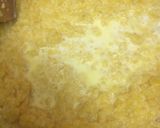 A picture of step 3 of Moong dal halwa.