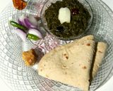 A picture of step 14 of Sarson ka saag.
