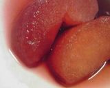 A picture of step 6 of Simple Fall Colored Wine Simmered Apples.