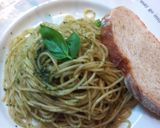A picture of step 3 of Pesto Genovese.