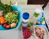 ยําต้นอ่อนทานตะวันใส่ส้มจี๊ด วิธีทำสูตร 1 รูป