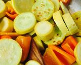 A picture of step 3 of Summer Squash And Sweet Pepper Medley.