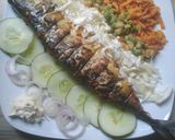 A picture of step 6 of Grilled mackerel (Titus) fish.