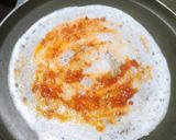 A picture of step 5 of Schezwan Dosa.