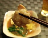 A picture of step 11 of Miso Motsu Nabe (Hakata Specialty).
