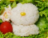 A picture of step 3 of Moi Bird Rice Ball ✿ Character Bento.
