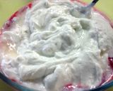 A picture of step 5 of Frozen Pistachio Yogurt Fruit Cups.