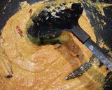 A picture of step 10 of Mustard gravy vali gatte ki sabji with chapati.