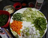 शेजवान फ्राइड राइस रेसिपी (schezwan fried rice recipe in marathi) रेसिपी स्टेप 1 फोटो 
