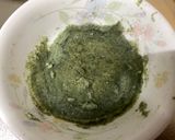 A picture of step 2 of Japanese Kawaii Kusa-Mochi.
