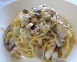 A picture of step 14 of Mushroom Cream Pasta.