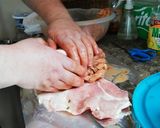 Foto del paso 1 de la receta: Arrollado huaso picante en pork shoulder
