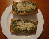 A picture of step 1 of Toast a la Genovese.