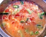 A picture of step 6 of Creamy Tomato Soup with Shrimp and Broccoli.