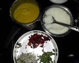 A picture of step 1 of Dal khichda.