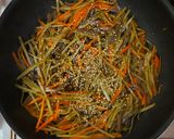 A picture of step 11 of A Treasured Recipe! My Kimpira Burdock Root.