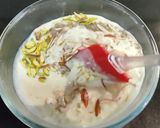 A picture of step 4 of STRAWBERRY SABUDANA KHEER /STRAWBERRY SAGO PEARLS PUDDING.