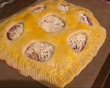 Tojásos töltött pizza recept fázis 4 fotója