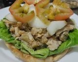 Foto del paso 9 de la receta: Sánduche🥪de pollo🍗manzana🍏 y cebolla🧅caramelizadas con queso🧀y vegetales frescos🥗