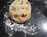 A picture of step 5 of Bell Pepper & Flour Triangle Fritters.