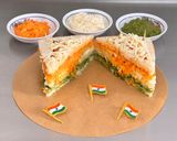 A picture of step 15 of Tiranga Sandwich (Republic Day Special).