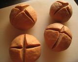 A picture of step 4 of 100% Whole Wheat Bread Rolls with Homemade Bread Starter.