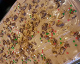 A picture of step 5 of Chocolate Peanut Butter Poke Cake.