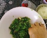A picture of step 3 of PAAN COCONUT LADDU / BETEL leaf laddu/ Milkmaid paan coconut laddu.