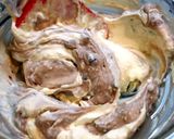 A picture of step 12 of Uji-Kintoki Inspired No-Bake Cheese Cake with Condensed Milk and Adzuki.