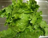 A picture of step 1 of Stir-fry with the Outer Leaves of Lettuce.