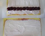 A picture of step 27 of Kyohou Grape Swiss Roll.